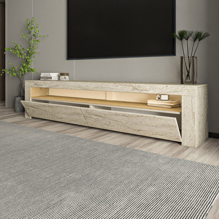 Hanah Home Soporte para TV Batı - Travertino Hanah Home Soporte para TV Batı - Travertino